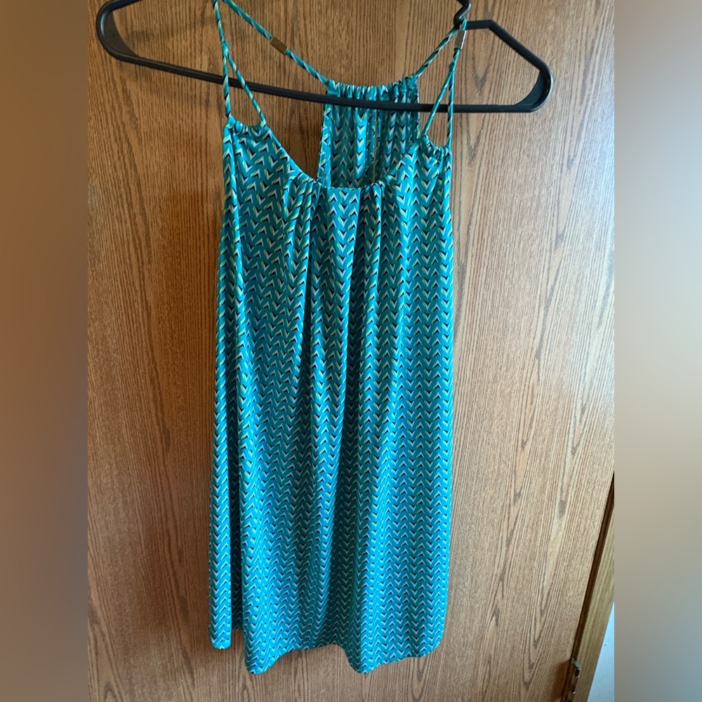 Worthington Turquoise Chevron Dress